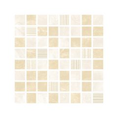 Marble Cream Gleam Mosaic _17,4x17,4 csempe