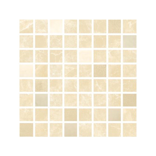 Marble Cream Mosaic Shine_17,4x17,4_10,5MM csempe