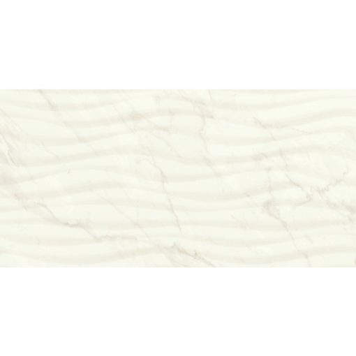 Marble White Curl Shine_35x70 RT csempe