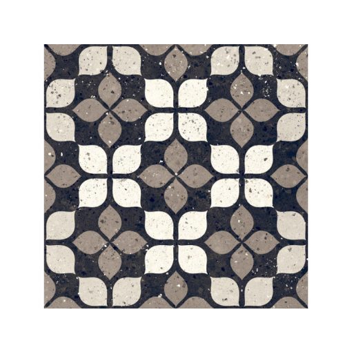 FR-8_Frammenti Nero Fiore_20x20 csempe-járólap