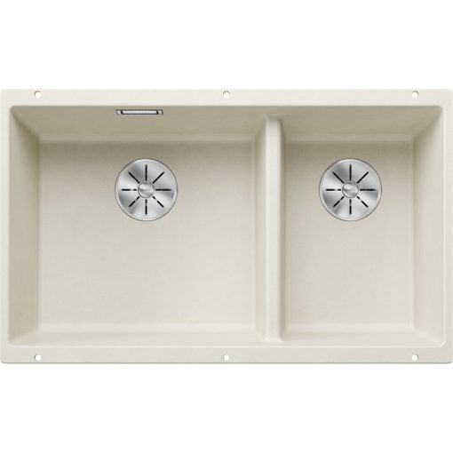 BLANCO SUBLINE 430/270-U TÖRTFEHÉR MOSOGATÓ 725X400